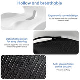 IBTORO Seat Cushion with Lumbar Support, Memory Foam Cushion with Non-Slip Pad for Office, Car, Home and Travel