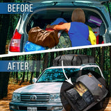 Pecham Car Rooftop Cargo Carrier Bag, 16 Cubic Feet 100% Waterproof Heavy Duty 600D Car Roof Bag for All