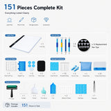 PECHAM 151PCS A4 Diamond Painting Light Pad Kit, Tracing Light Box with Adjustable Brightness Light, 5D Diamond Painting Accessories