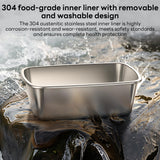 INSMART Cordless Electric Lunch Box,54 Oz(1600ml) Heated Lunch Box Powered with Scheduled Heating,24000mAh Battery,50W Fast Heating & 6-Temp Keep Warm, for Outdoor,Office,Car