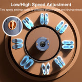 INSMART Portable Shoes Boots Dryer,Shoe Dryer with Timer & Odor Elimination,3-Speed Fast Drying Blower,360°Heating for Travel & Home,Blue