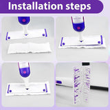 INSMART 40 Pcs PowerMop Multi-Surface Mopping Pad Refills,Disposable Microfiber Pads for Tile,Vinyl,Laminate,Hardwood Floors Cleaning