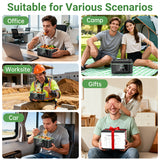 INSMART 6.3-Cup Cordless Electric Lunch Box for Adults, Heated Lunch Box for Men with Scheduled Heating, Portable Car Food Warmer with Utensils, Two-Tier Bag,Dishwasher Safe,Removable Divider