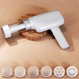 INSMART 6-in-1 Cordless Pasta Maker Machine – 20-Second Noodles,6 Molds,Rechargeable,Easy Clean,Kid-Safe,Homemade Ramen,Spaghetti,Sausage,Compact &Wireless for Kitchen,Camping