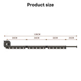 INSMART Wall Mount Folding Clothes Drying Rack,Retractable Laundry Drying Rack,360° Rotatable Clothes Rack with 15 Windproof Hooks,Space Saving for Bathroom/Balcony/Camping,No Drill Installation Gray