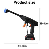 Pecham 48V Cordless Pressure Washer, 900PSI Portable Car Washer with 2 x Rechargeable Battery, High Power Handheld Washer with 7-in-1 Adjustable Nozzle for Car, Floor, Fence, Garden