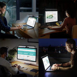 INSMART Monitor Light Bar,Eye-Care Dual Light Computer Light Bar,3 Color Temperature Adjustable Brightness Screen Light Bar,15 RGB Backlight for Home Office Gaming