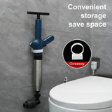 INSMART Air Toilet Plunger,High-Pressure Air Drain Blaster (4.4lbs Force) with 4 Nozzles,Real-Time Pressure Gauge,Unclog Toilets,Sinks,Showers Fast