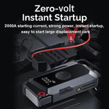 Pecham Car Jump Starter with Air Compressor, 2000A Car Battery Jump Starter with 150PSI Digital Tire Inflator, Portable Battery Jump Box with Smart Charging Port and LCD Display