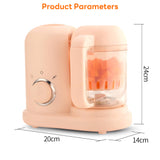 INSMART Baby Food Maker Steamer and Blender,4-in-1 Multifunctional Baby Food Processor with Steam Cooking,Micro-stirring,Defrosting,Heating,Auto Shut-Off,Tritan Material,Pink