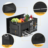 Pecham Car Trunk Organizer with 72L Large Capacity & Shoes Compartment, Collapsible Trunk Storage Organizer for Suv/Jeep/Sedan, Waterproof Car Accessories for Women & Men