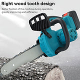 Pecham 12Inch Cordless Chainsaw, 21V 4000mAh Handheld Electric Chainsaw, Cordless Brushless Chainsaw with Auto Lubrication for Tree Pruning, Wood Cutting