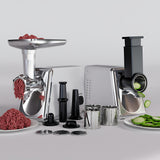 INSMART Electric Meat Grinder,Stainless Steel Meat Grinder with Sausage Stuffer, Kubbe Kit and Vegetable Slicer,Heavy Duty Meat Mincer Machine for Kitchen