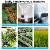 INSMART 1.35 Gal Battery Powered Sprayer, USB Rechargeable Handle, 3 Adjustable Nozzles & Shoulder Strap, Portable Electric Garden Sprayer for Lawn,Plants & Cleaning