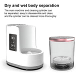 INSMART 2-in-1 Electric Makeup Brush Cleaner & Dryer with Dual-Direction Cleaning, 2H/5H Timer, Detachable Wash Tank, Touch Control, and 5-Min Quick Wash