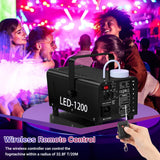 INSMART Fog Machine, 600W 2000CFM Smoke Machine with 24 RGB LED Lights, Wireless Remote Control, Perfect for Halloween Wedding Concert Bar Party
