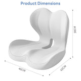 IBTORO Seat Cushion with Lumbar Support, Memory Foam Cushion with Non-Slip Pad for Office, Car, Home and Travel