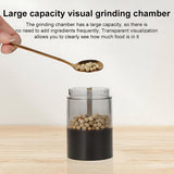 INSMART Electric Salt and Pepper Grinder Set,2 PCS Adjustable Coarseness Mill Grinders for Kitchen Camping BBQ,USB Rechargeable,Black