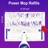 INSMART 40 Pcs PowerMop Multi-Surface Mopping Pad Refills,Disposable Microfiber Pads for Tile,Vinyl,Laminate,Hardwood Floors Cleaning