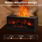 INSMART 3D Flame Essential Oil Diffuser with Remote,7-Color Fireplace Effect,150ml Humidifier,Auto Shut-Off,Quiet Ultrasonic for Home,Office,Bedroom (Black)