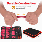 PECHAM 330Pcs Trim Removal Tool, Automotive Removal Set with Storage Bag for Car Panel Dashboard Puller Tool - Red
