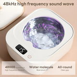 INSMART Ultrasonic Cleaner for Retainers, Dentures, Jewelry & Glasses - 48kHz Deep Cleaning, 3-Speed Timer