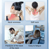 INSMART Neck Massager with Heat, Portable Electric Cordless Massager, 10 Modes & TENS Pulse, Auto-Adapt to Neck Curve, Timer Shut-Off for Stiffness Relief