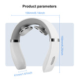 INSMART Neck Massager with Heat, Portable Electric Cordless Massager, 10 Modes & TENS Pulse, Auto-Adapt to Neck Curve, Timer Shut-Off for Stiffness Relief