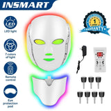 INSMART 7 Color LED Face Mask with Microcurrent - Home Skincare Device