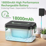 INSMART 6.3-Cup Cordless Electric Lunch Box for Adults, Heated Lunch Box for Men with Scheduled Heating, Portable Car Food Warmer with Utensils, Two-Tier Bag,Dishwasher Safe,Removable Divider