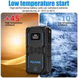 Pecham 3000A Car Jump Starter with Air Compressor, 150PSI Battery Jump Starter (for All Gas or up to 8.0L Diesel), 16000mAh Portable Car Battery Booster with LED Screen, 3 Modes Flashlight