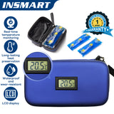 INSMART Insulin Cooler Travel Case - TSA Approved Refrigerated Medicine Cooler Bag with Temperature Display, Wrist Strap & 2 Ice Packs, Diabetes Essentials for Daily Trips