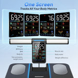INSMART Smart Scale for Body Weight, 8 Electrode Body Fat Scale, 51 Body Data with Bluetooth, Digital Weight Scale with Color Screen for Home Health