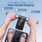 INSMART Smart Scale for Body Weight, 8 Electrode Body Fat Scale, 51 Body Data with Bluetooth, Digital Weight Scale with Color Screen for Home Health