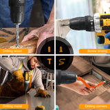 Pecham 24V Cordless Drill, 1500RPM Brushless Power Drill Set, 3/8"Keyless Chuck, 25+1 Position Electric Drill, 2 Variable Speed, Built-in LED, Power Drills for Drilling and Screwdriving