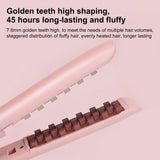 INSMART 2-in-1 Hair Straightener and Curler, Ceramic Flat Iron with Dual Ionic Technology for Shinier & Smoother Hair, 72H Long-Lasting Style, Adjustable Temperature