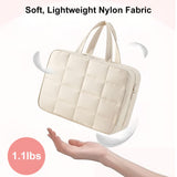 INSMART 4 Folding Toiletry Bag for Women & Men - Hanging Travel Organizer with 4 Compartments,Water-Resistant Cosmetic Bag,Compact for Shampoo,Makeup,Essentials(White)