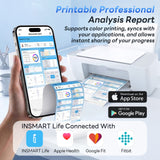 INSMART Smart Scale for Body Weight, 8 Electrode Body Fat Scale, 51 Body Data with Bluetooth, Digital Weight Scale with Color Screen for Home Health