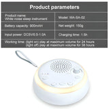 INSMART Smart Breathing Light White Noise Machine for Sleep - Portable Sound Therapy with 16 Natural Sounds, 38H Battery, Deep Sleep & Meditation Aid, Compact Travel Design