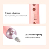INSMART Cordless Electric Nail Drill - Professional Manicure Pedicure Kit, Portable Nail File with 5 Speeds for Hand & Foot Care, Callus & Thick Nails Grinding Tool