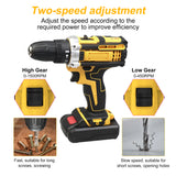 Pecham 24V Cordless Drill, 1500RPM Brushless Power Drill Set, 3/8"Keyless Chuck, 25+1 Position Electric Drill, 2 Variable Speed, Built-in LED, Power Drills for Drilling and Screwdriving